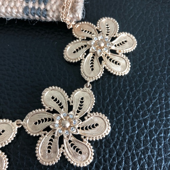 Anthropologie Fall Filigree Bib Necklace - Picture 4 of 8